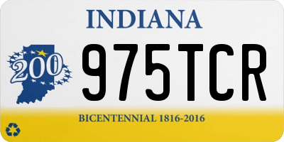 IN license plate 975TCR