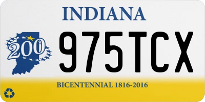 IN license plate 975TCX