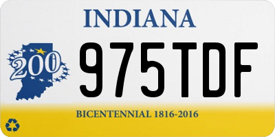 IN license plate 975TDF