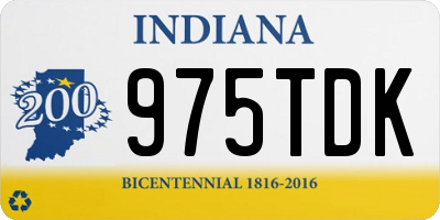 IN license plate 975TDK