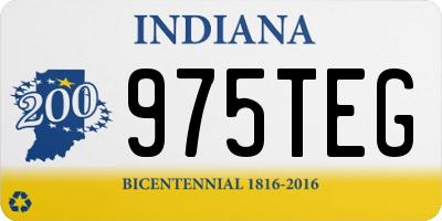 IN license plate 975TEG