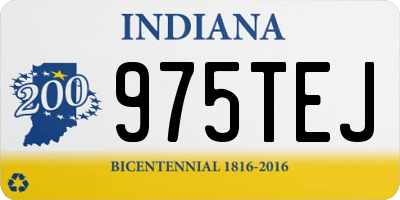 IN license plate 975TEJ
