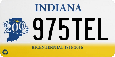 IN license plate 975TEL
