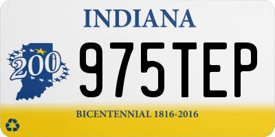 IN license plate 975TEP