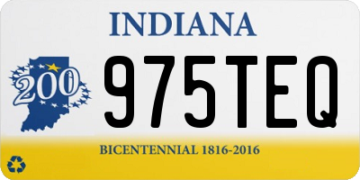 IN license plate 975TEQ