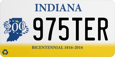 IN license plate 975TER