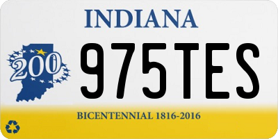 IN license plate 975TES