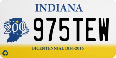 IN license plate 975TEW