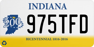 IN license plate 975TFD