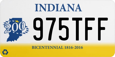 IN license plate 975TFF