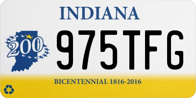 IN license plate 975TFG