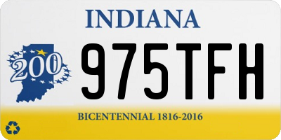 IN license plate 975TFH