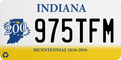 IN license plate 975TFM