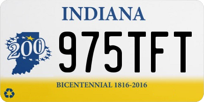 IN license plate 975TFT