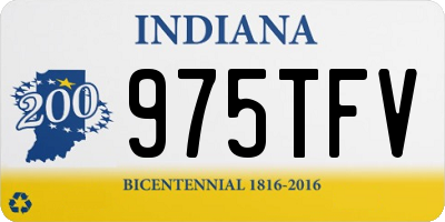 IN license plate 975TFV