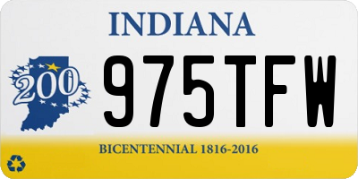 IN license plate 975TFW