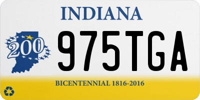 IN license plate 975TGA