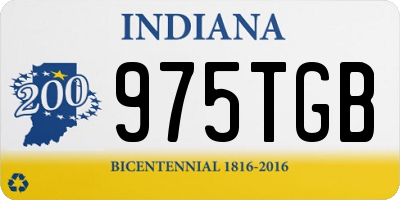 IN license plate 975TGB