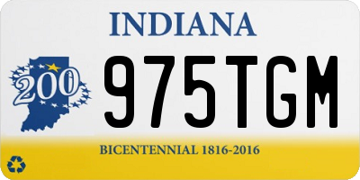 IN license plate 975TGM