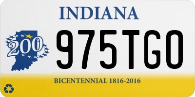 IN license plate 975TGO