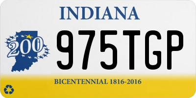 IN license plate 975TGP