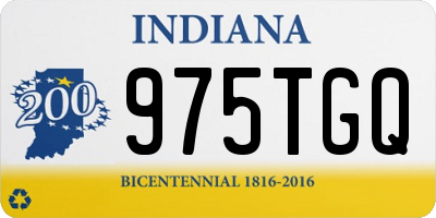 IN license plate 975TGQ