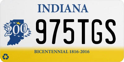 IN license plate 975TGS