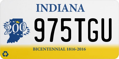 IN license plate 975TGU