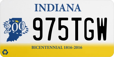 IN license plate 975TGW