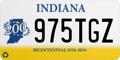 IN license plate 975TGZ