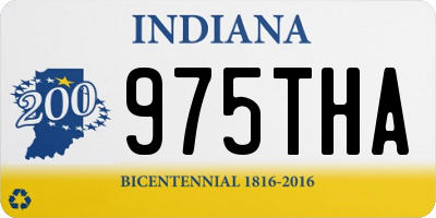 IN license plate 975THA