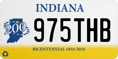 IN license plate 975THB