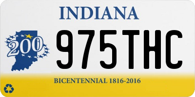 IN license plate 975THC