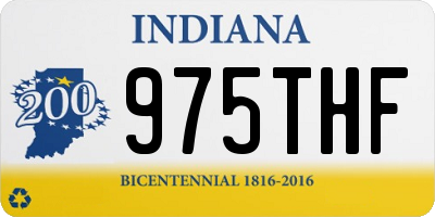 IN license plate 975THF