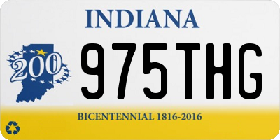 IN license plate 975THG