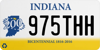 IN license plate 975THH