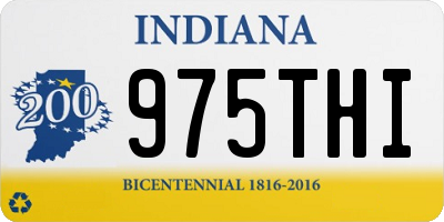 IN license plate 975THI
