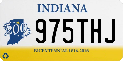IN license plate 975THJ