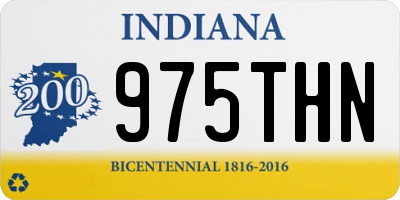 IN license plate 975THN