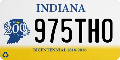 IN license plate 975THO
