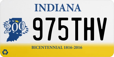 IN license plate 975THV