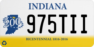 IN license plate 975TII