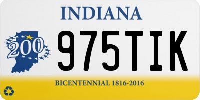IN license plate 975TIK