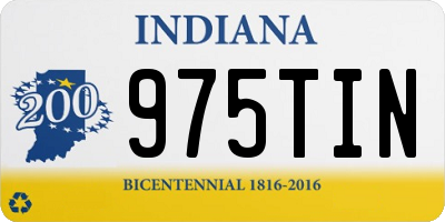 IN license plate 975TIN