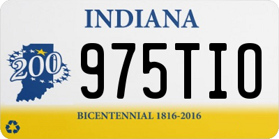IN license plate 975TIO