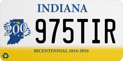 IN license plate 975TIR