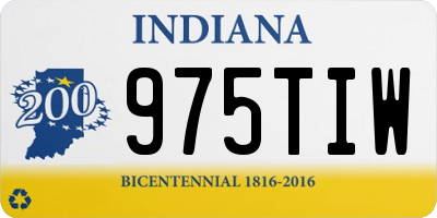 IN license plate 975TIW