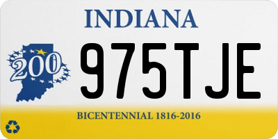 IN license plate 975TJE