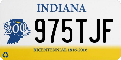 IN license plate 975TJF