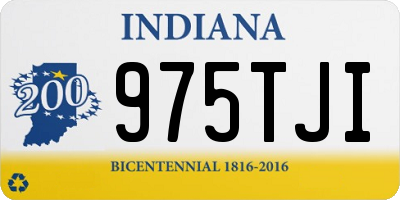 IN license plate 975TJI